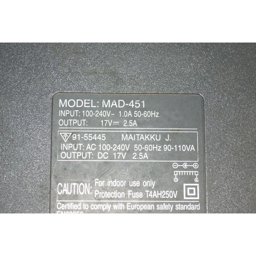 Mitac AC Adapter- Laptop MAD-451, 17V 2.5A - Picture 7 of 7